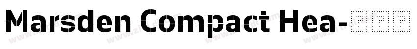 Marsden Compact Hea字体转换